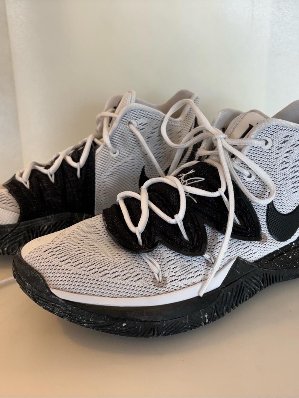 Nike Kyrie 5 Cookie n Cream (Black and White) Basketball Sneakers